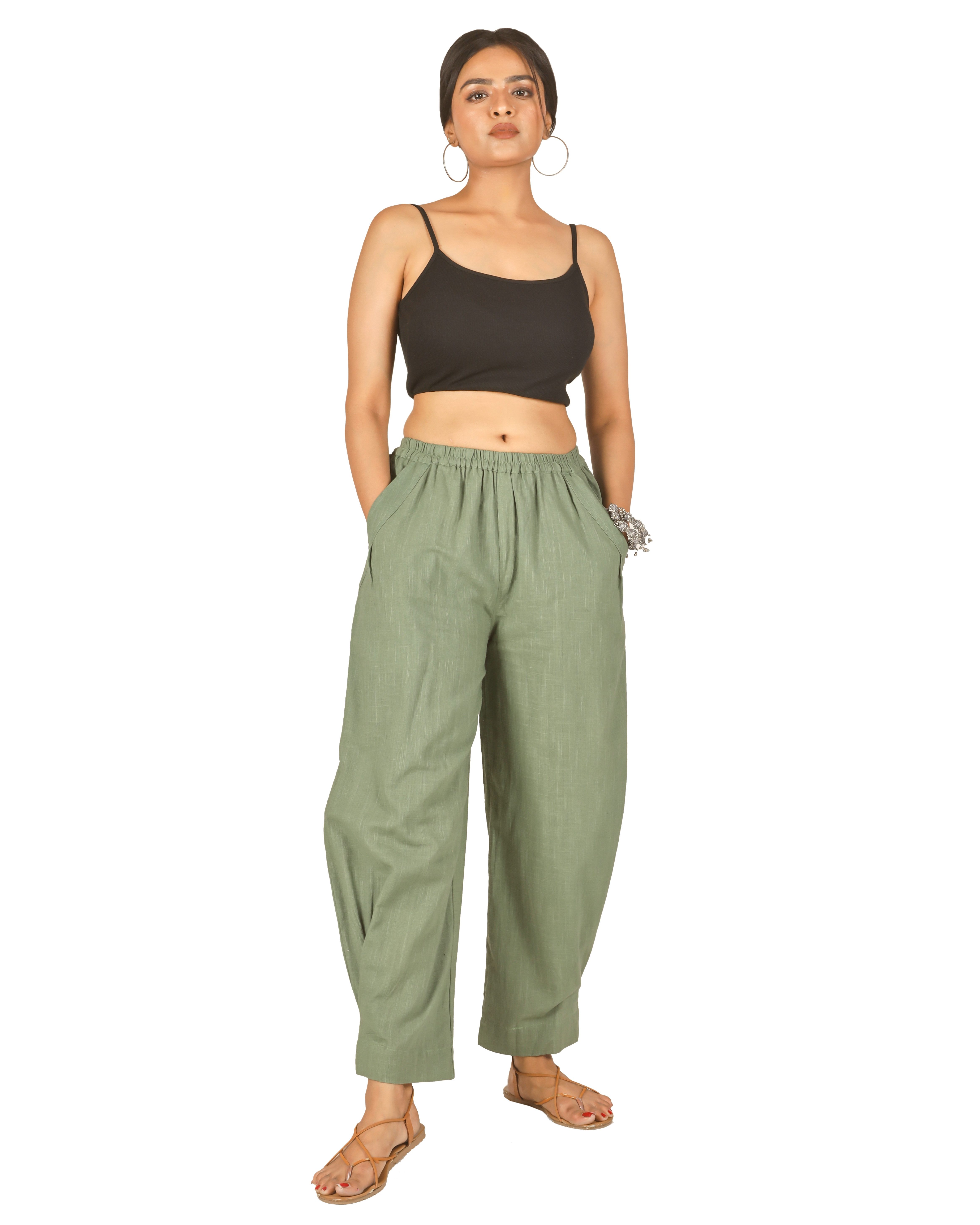 Guru-Shop Relaxhose Pluderhose, Baumwollhose mit tollen Taschen -.. alternative Bekleidung