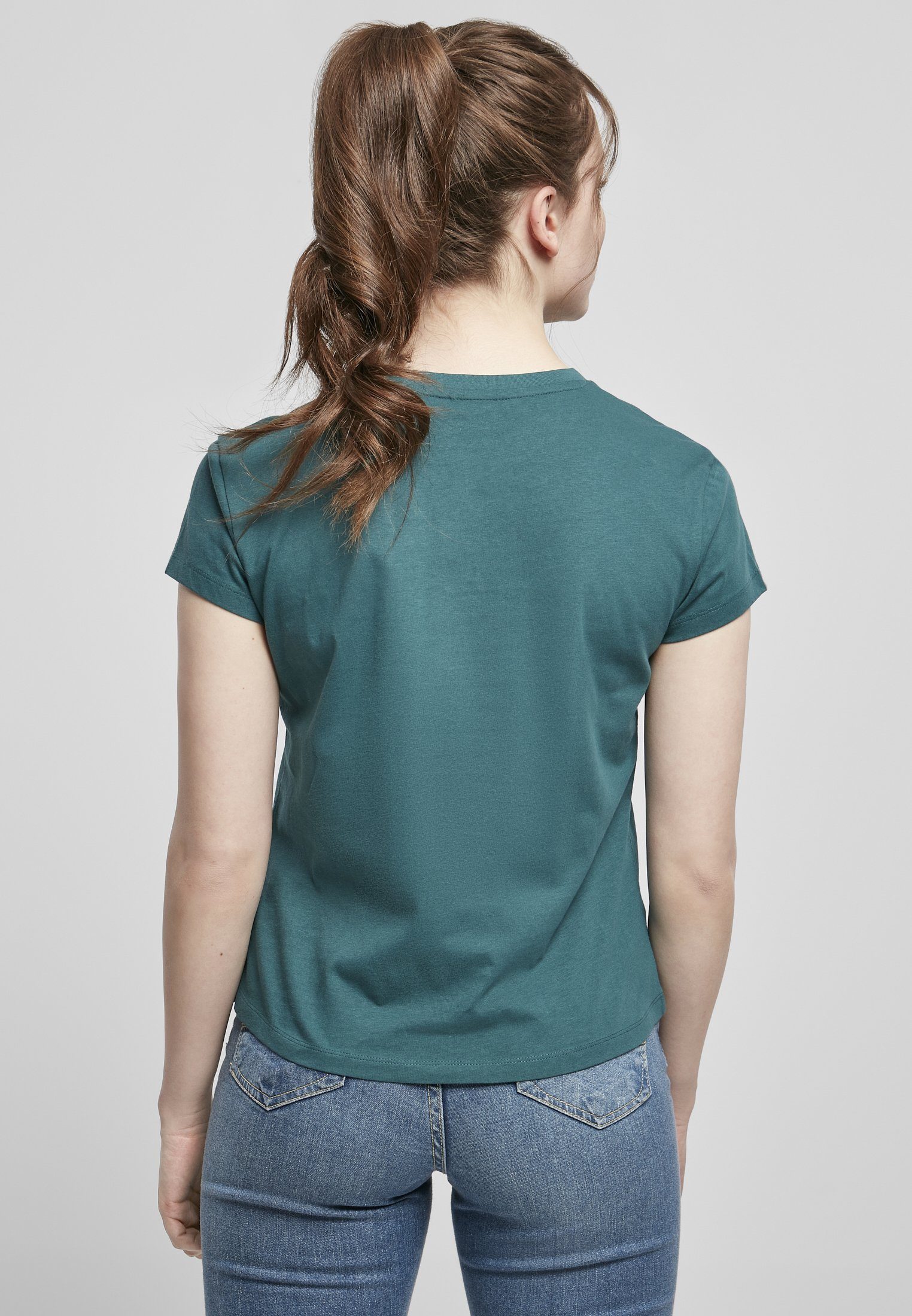 teal Damen Ladies Tee Box Basic T-Shirt CLASSICS URBAN (1-tlg)