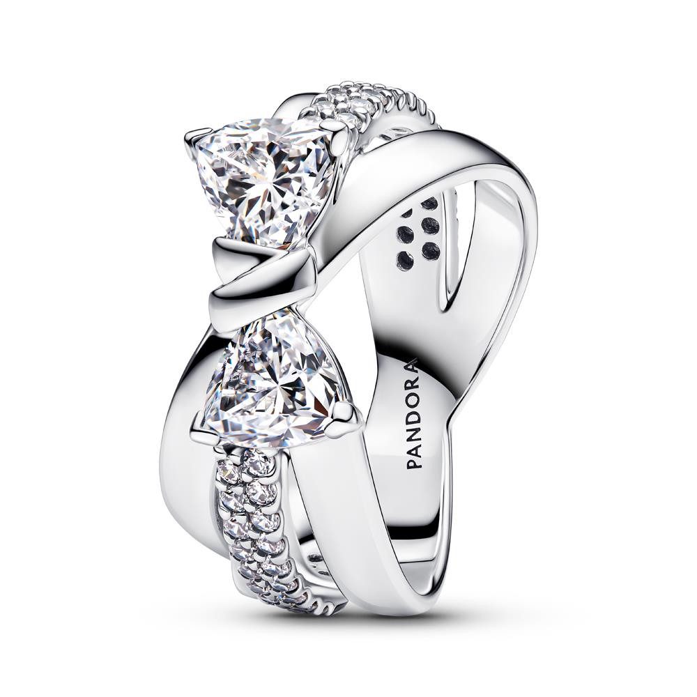 Fingerring PANDORA Timeless Damenring mit Schleife aus Sterlingsilber