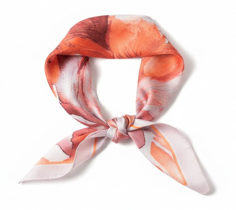 LK Trend & Style Modetuch Quadratisches Tuch 70x70 Seideneffekt, Seidenoptik, leicht, weich und fließend