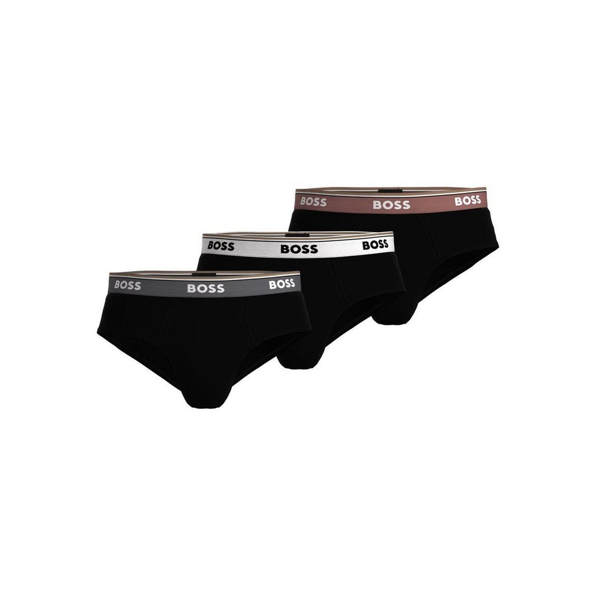 BOSS Brief 3P CO/EL Slips Homme Lot De 3 - Assorted Pre-pack999 - Taille XL