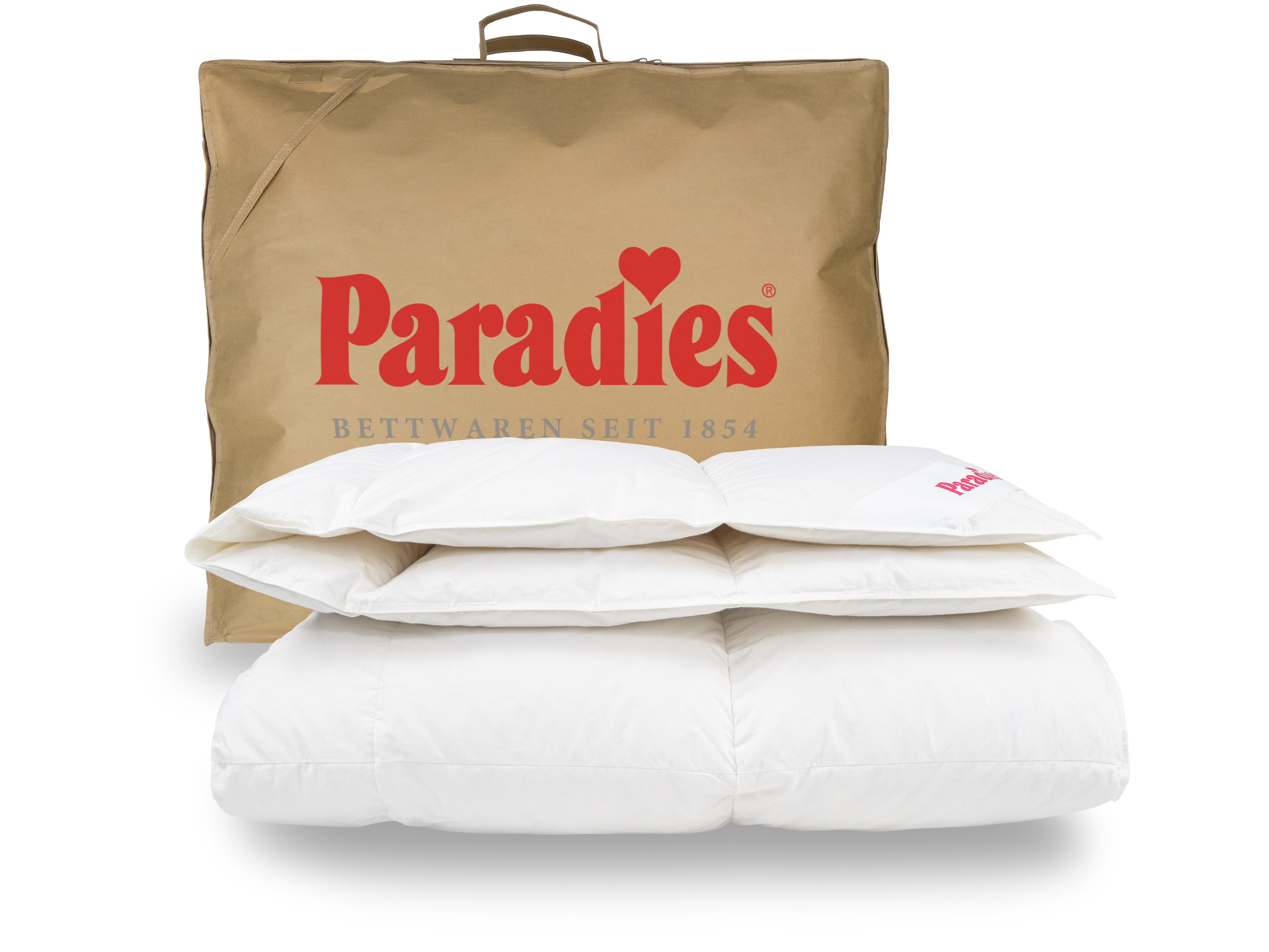 Paradies Gänsedaunenbettdecke Gabi 90, Füllung: 90% Daunen, 10% Federn, Bez günstig online kaufen