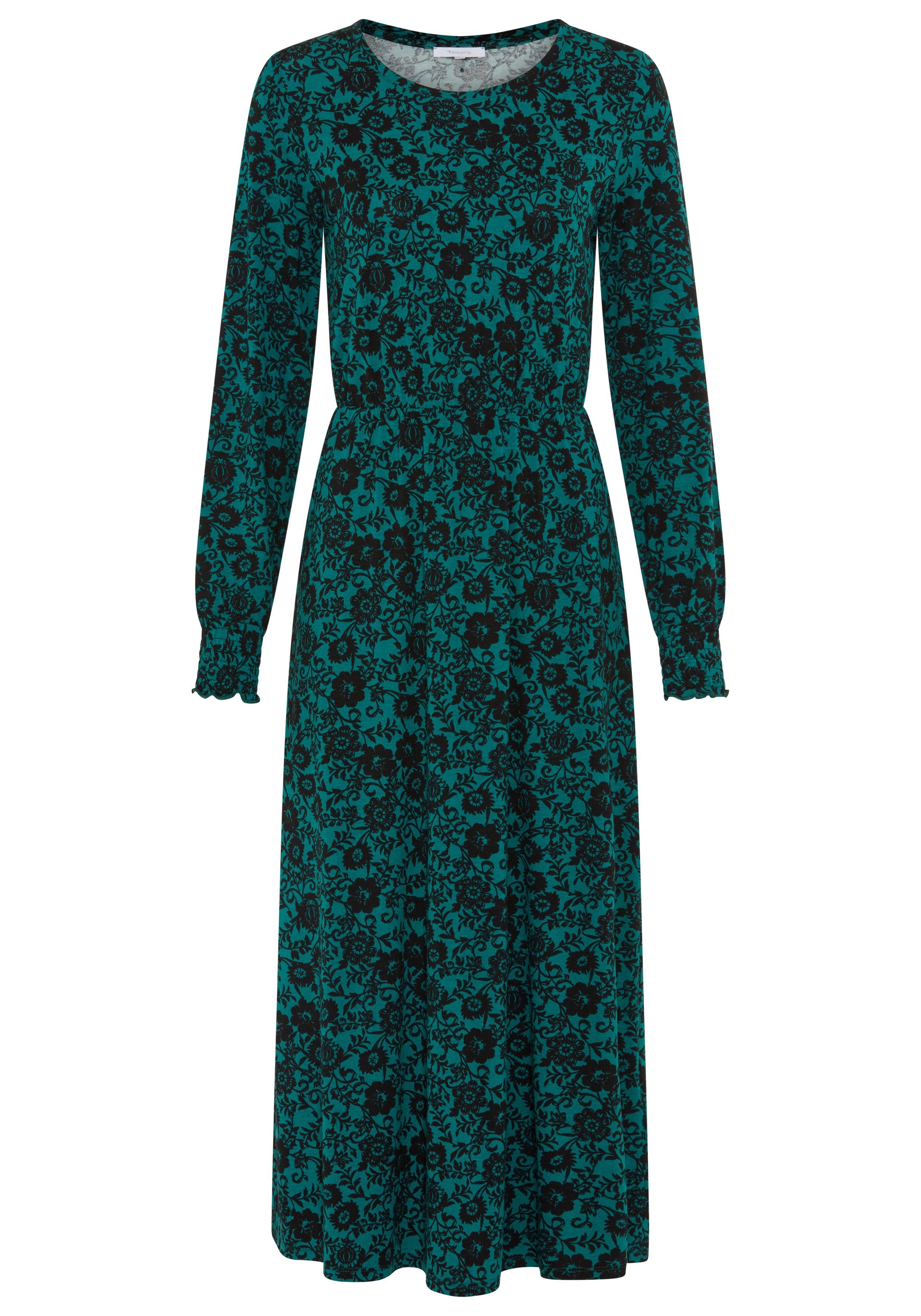 petrol schwarz gemustert