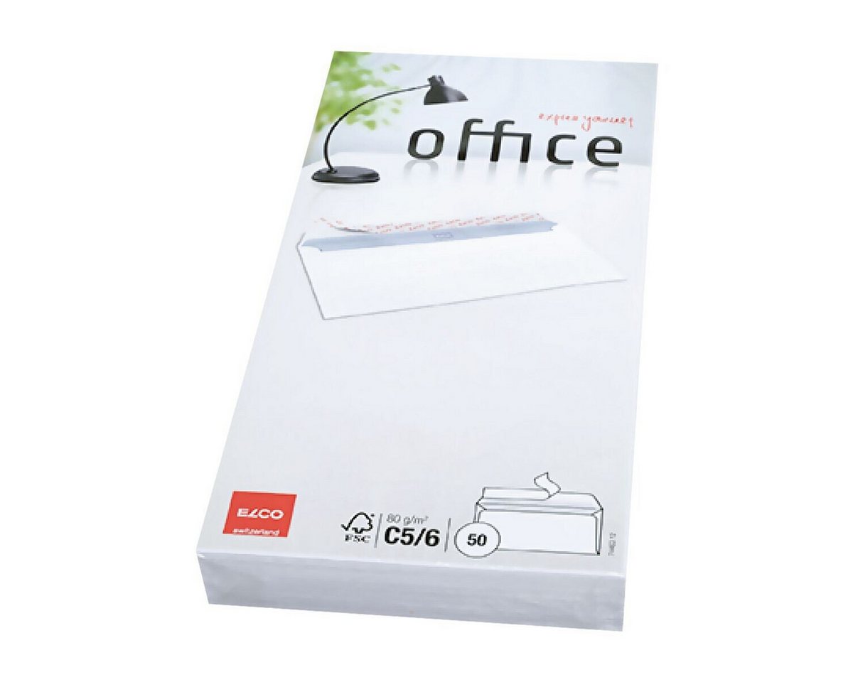 Thumbnail - ELCO Briefumschlag Office, C5/6, ohne Fenster, Haftklebung