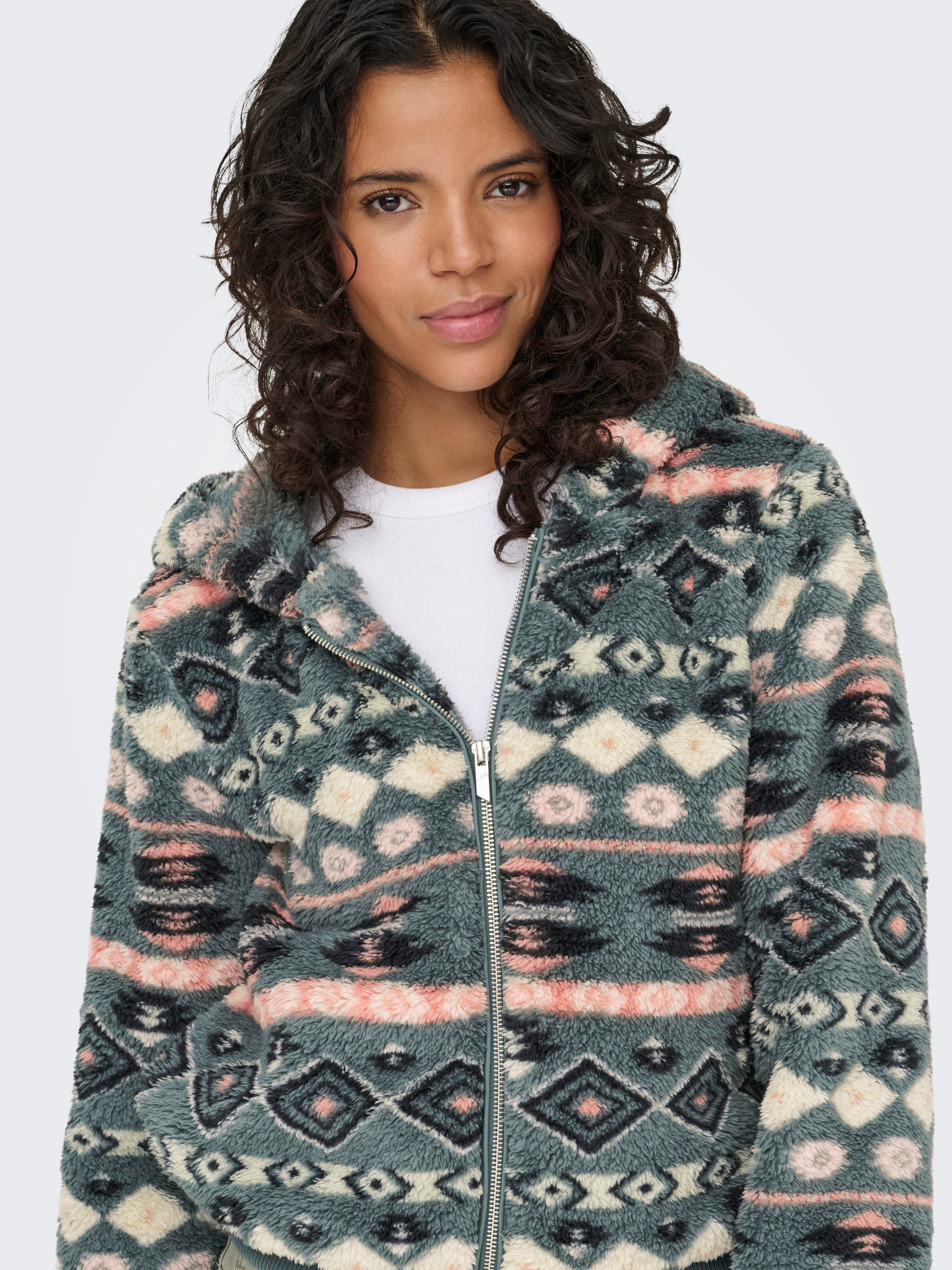 ONLY Outdoorjacke ONLANNA CONTACT AOP HOOD JACKET OTW CS