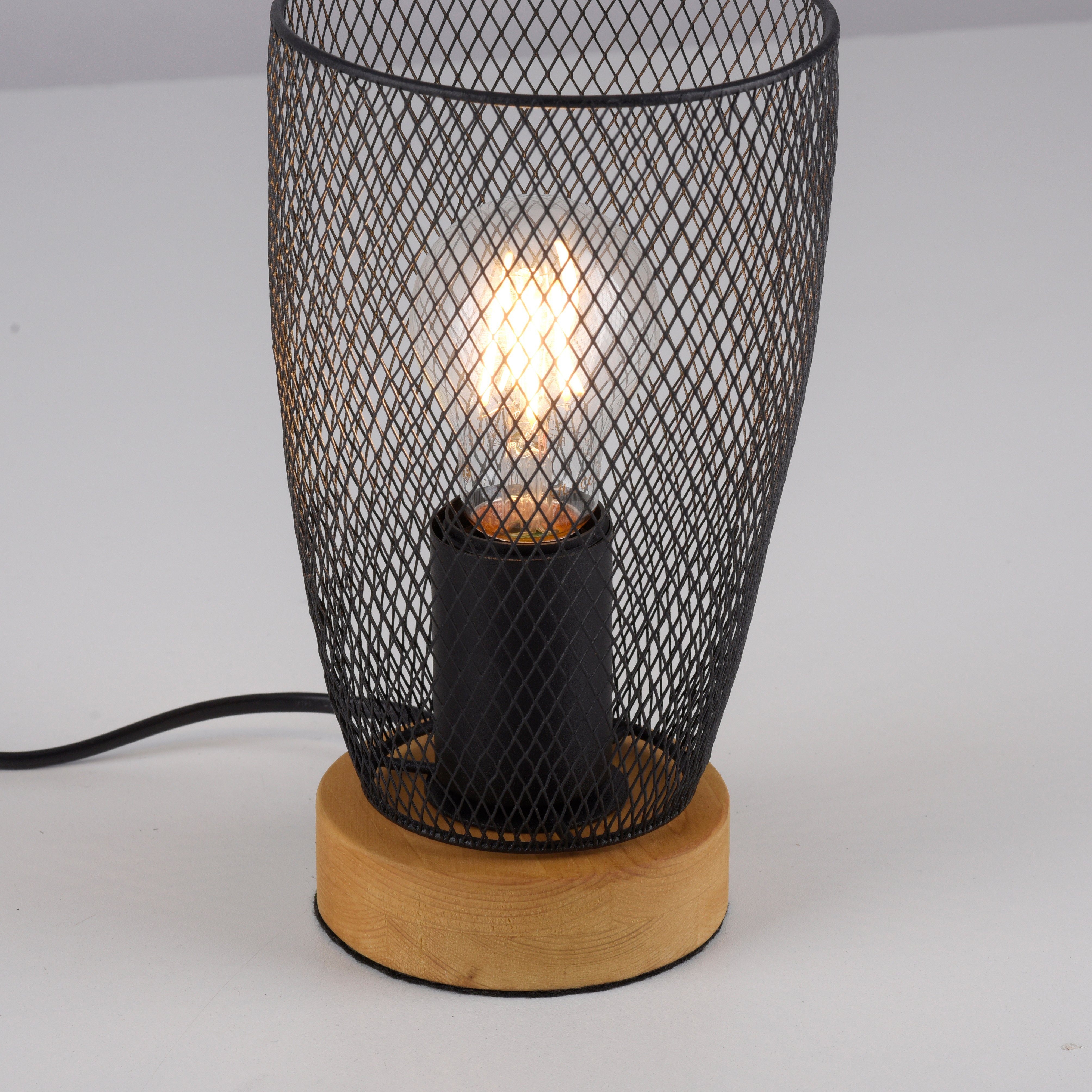 JUST LIGHT Tischleuchte TAMIS, ohne Leuchtmittel, ExklusiveE27, Schalter, Schnurschalter