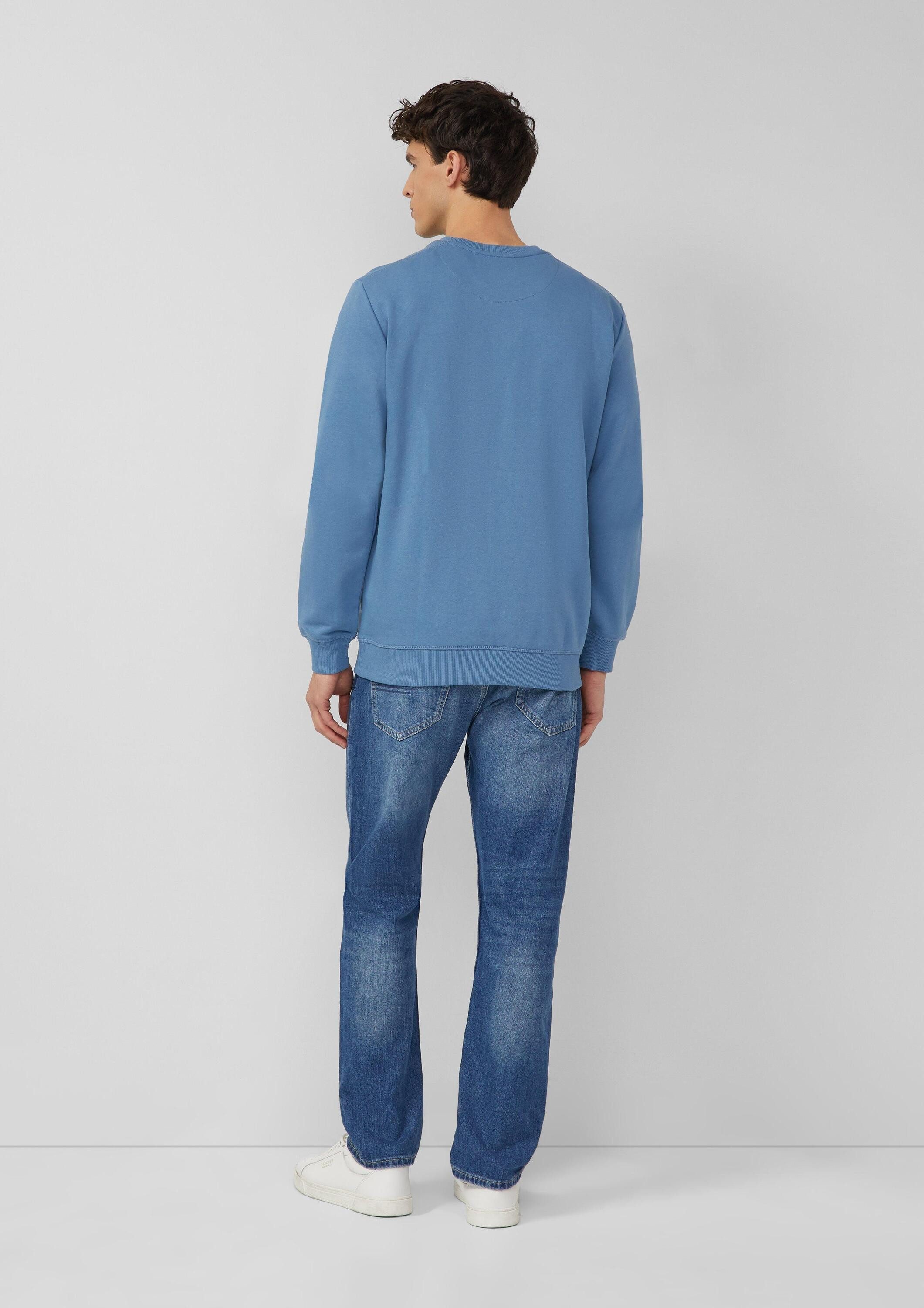 s.Oliver Sweatshirt Sweatshirt Weiches Sweatshirt aus Baumwollmix mit Crew Neck