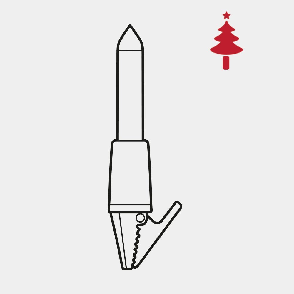 NARVA Lichterkette NARVA 20er Kleinschaft-Lichterkette weiß innen