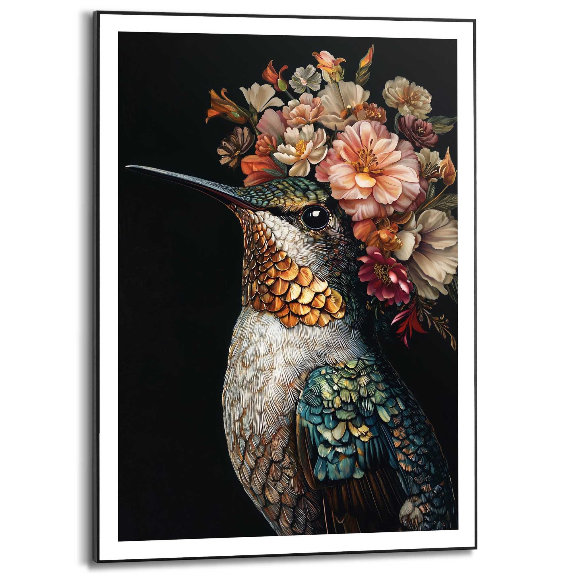 Reinders! Poster Lovely Hummingbird, Wohnzimmer - Kolibri - Blumen - Mehrfa günstig online kaufen