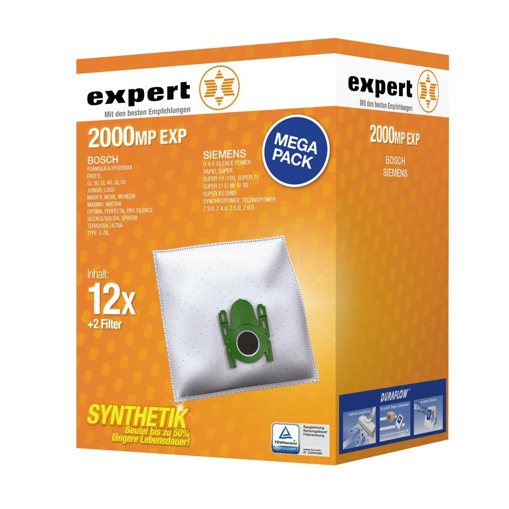 Expert Staubsaugerbeutel 2000 MP EXP (12 Beutel) Staubsaugerbeutel