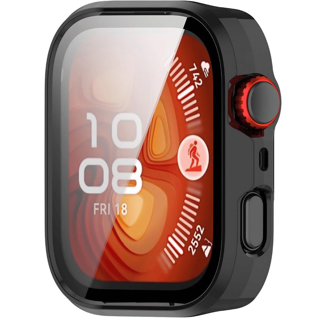 SmartUP Smartwatch-Hülle für Huawei Watch Fit 5 Pro Schutzglas Panzerfolie Display Screen Case, kompletter Rundumschutz