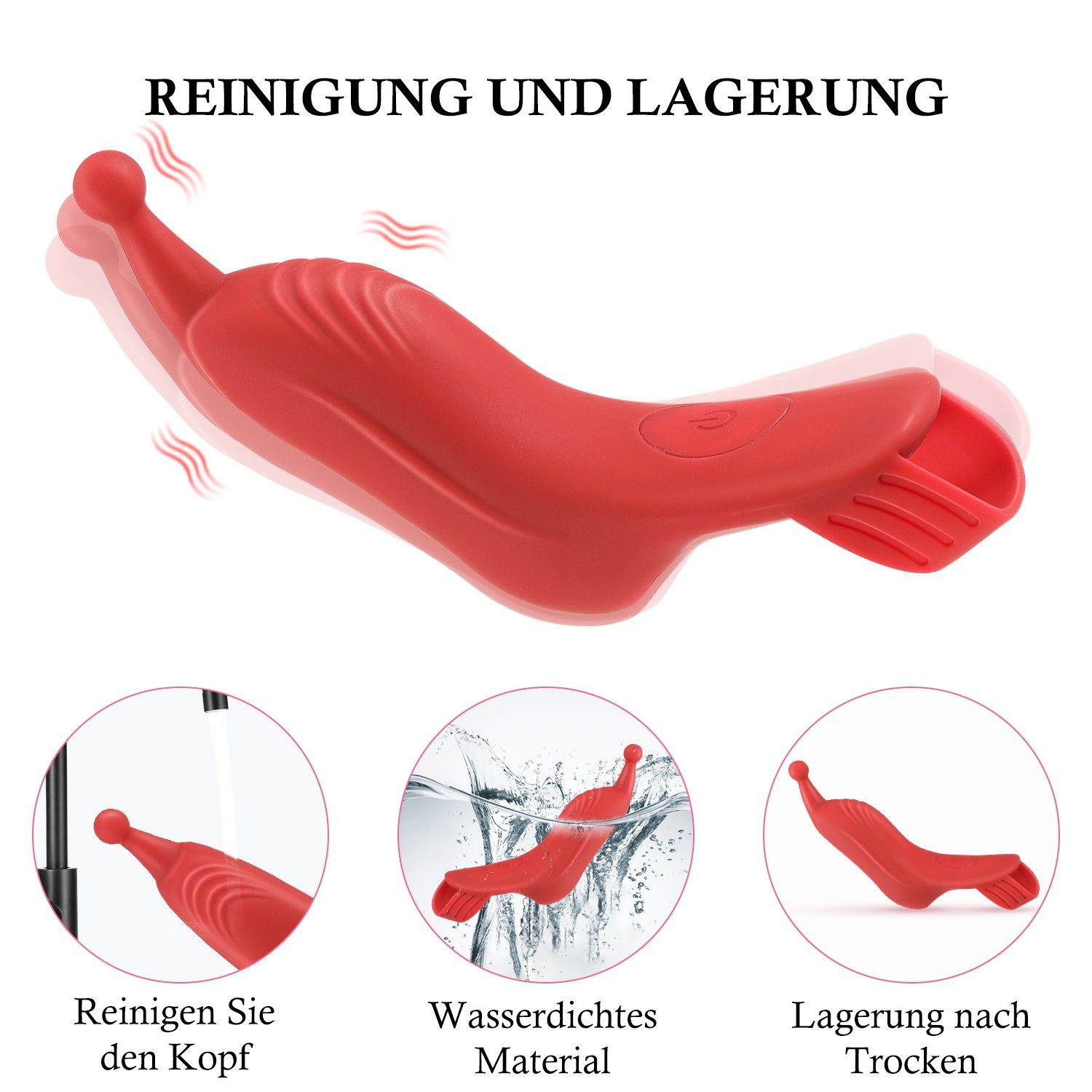 LOVONLIVE Finger-Vibrator Erotik Vaginal,Brustwarzenstimulation Sie für Vibrator Sexspielzeug mit Vibrationsmodi, G-Punkt für Paar-Vibratoren Vibratoren Klitoris, 10