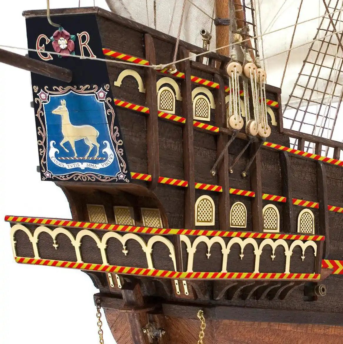 OcCre Modellbausatz Golden Hind Maßstab 1:85 Schiffsbausatz, (Schiff, 2370-tlg., Schiffsbausatz), Made in Europe