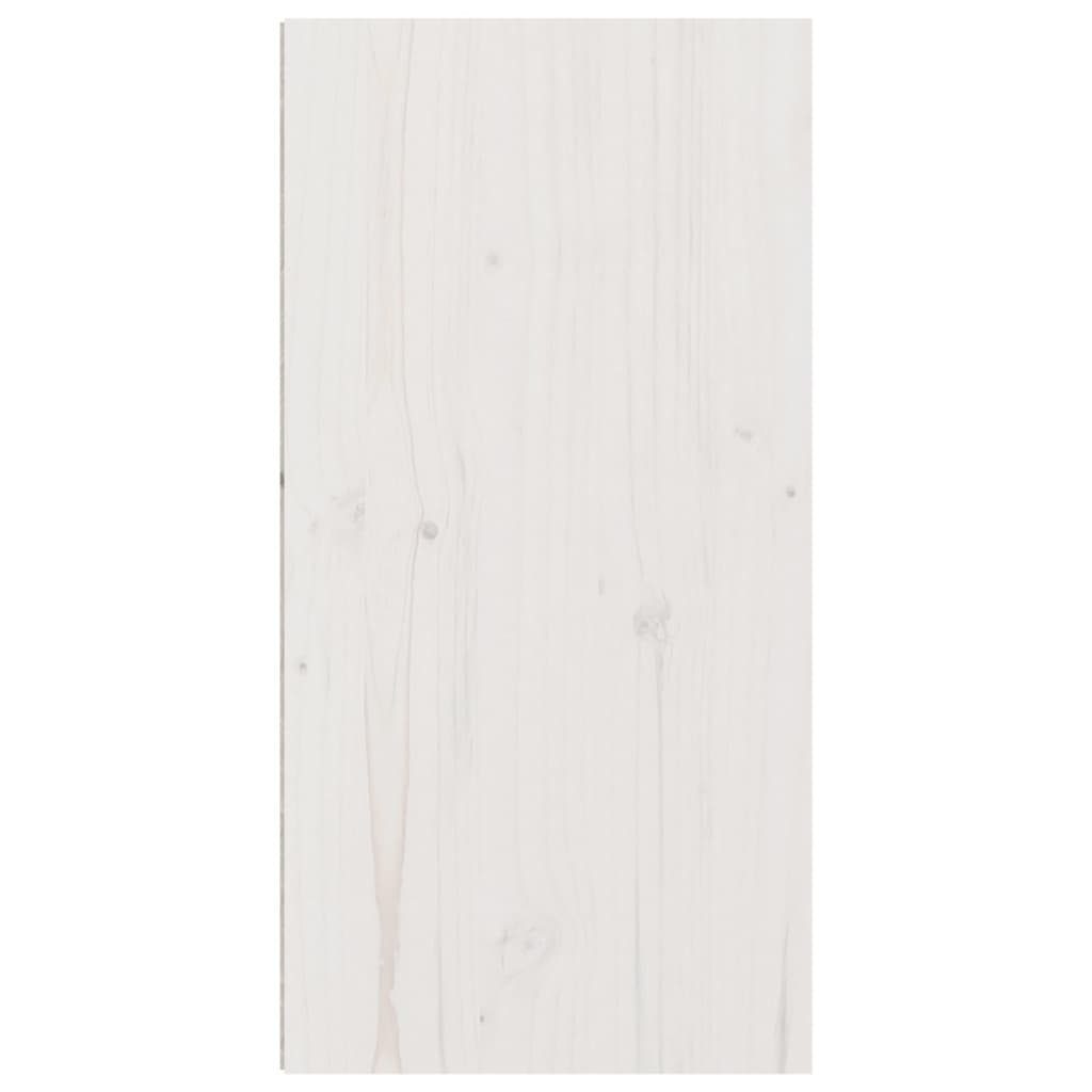 vidaXL Schränkchen Massivholz 30x30x60 Weiß Wandschrank Regal Kiefer cm