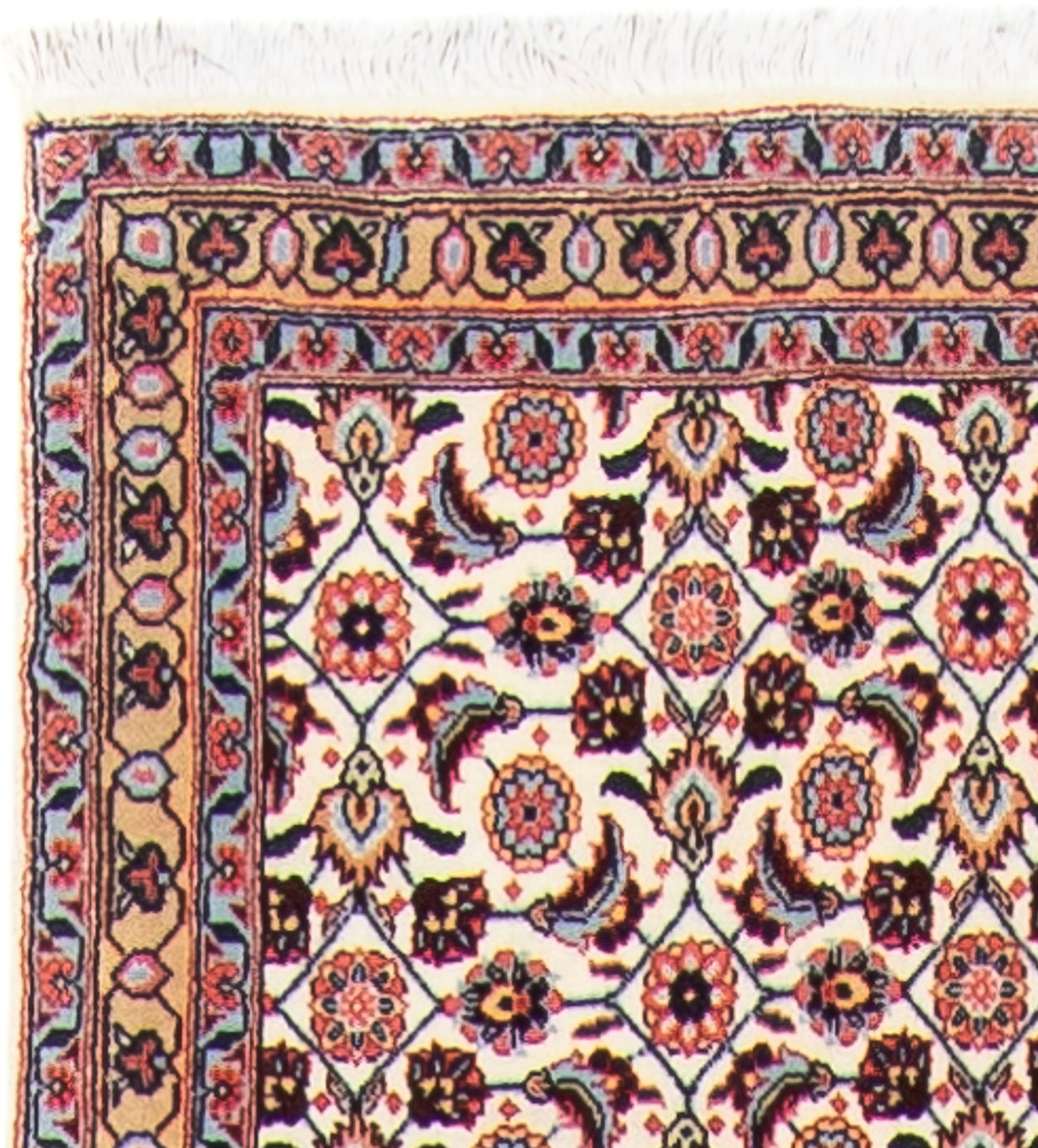 Orientteppich Perser - Täbriz Handgeknüpft, 73 Wohnzimmer, mit x mehrfarbig, mm, Zertifikat Höhe: 10 morgenland, - rechteckig, cm Einzelstück - 392