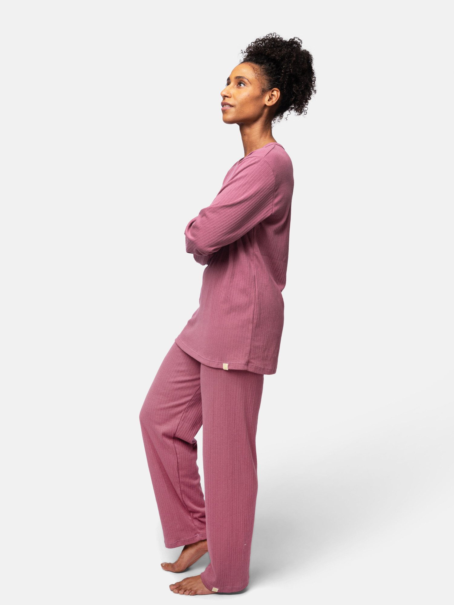 greenjama Pyjamaoberteil aus Derby Rib, GOTS-zertifiziert