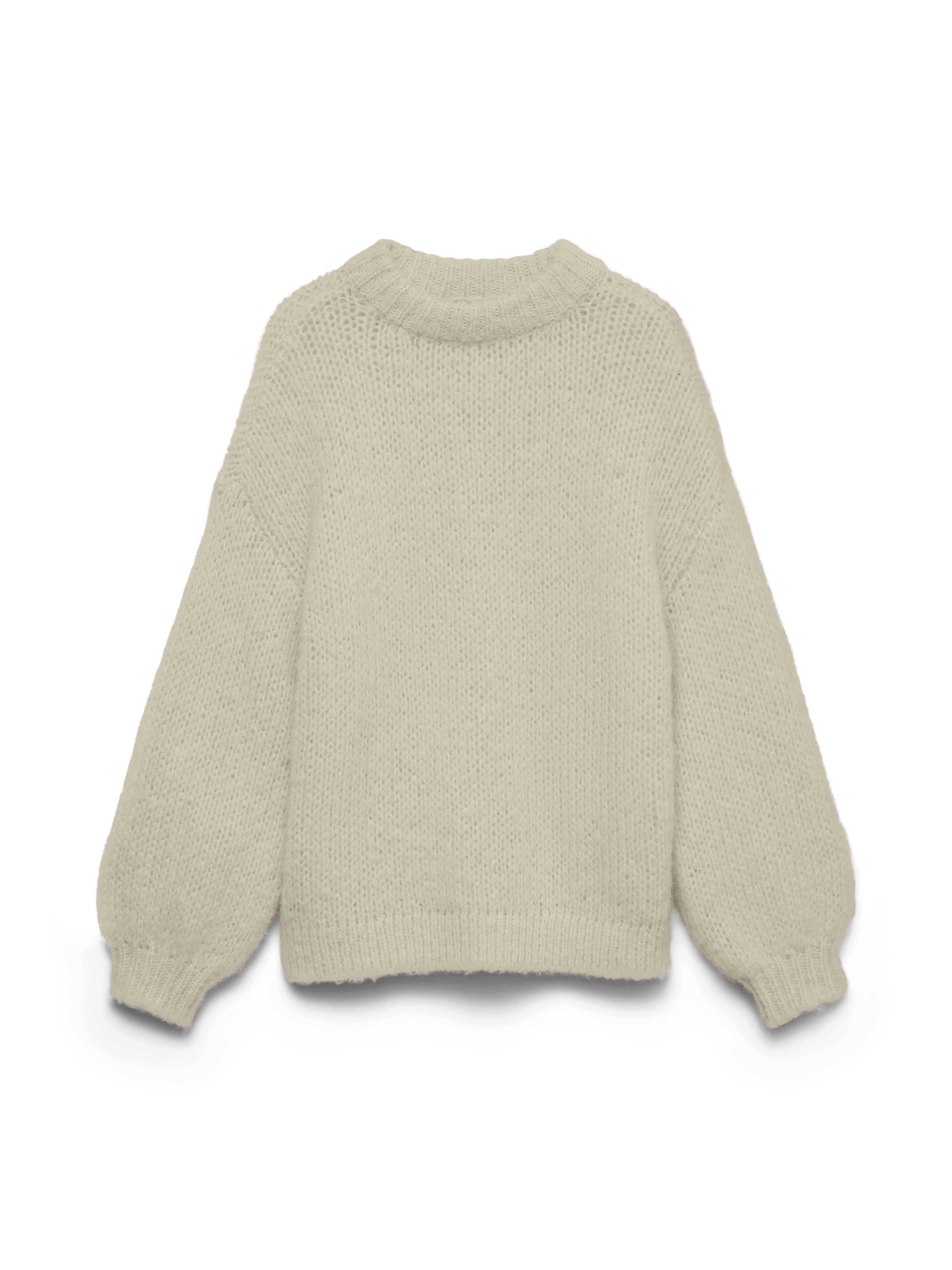 Vero Moda Strickpullover VMMAYBE LS HIGH NECK PULLOVER NOOS Kunstfaser