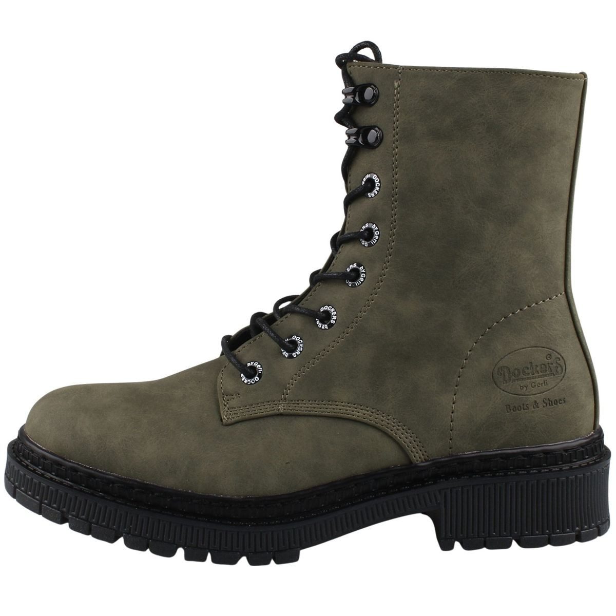 Dockers by Gerli 57BI201-630851 Stiefelette Angesagte Schnür-Stiefelette aus Kunstleder