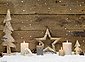 Platzset, »Tischsets I Platzsets abwaschbar - Weihnachten - Weihnachtliches Arrangement aus Holz - aus erstklassigem Vinyl (Kunststoff) - 4 Stück - 44 x 32 cm - rutschfeste Tischdekoration«, cover-your-desk.de, (4-St), Bild 1