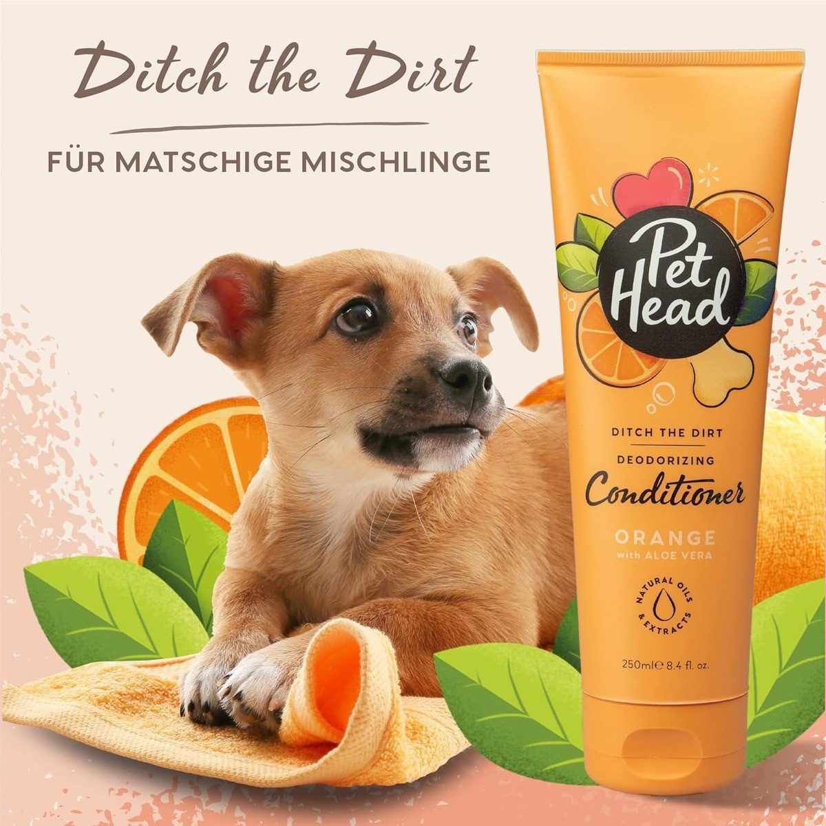 Pet Head Fellpflege Conditioner "Ditch The Dirt" Orange 250 ml