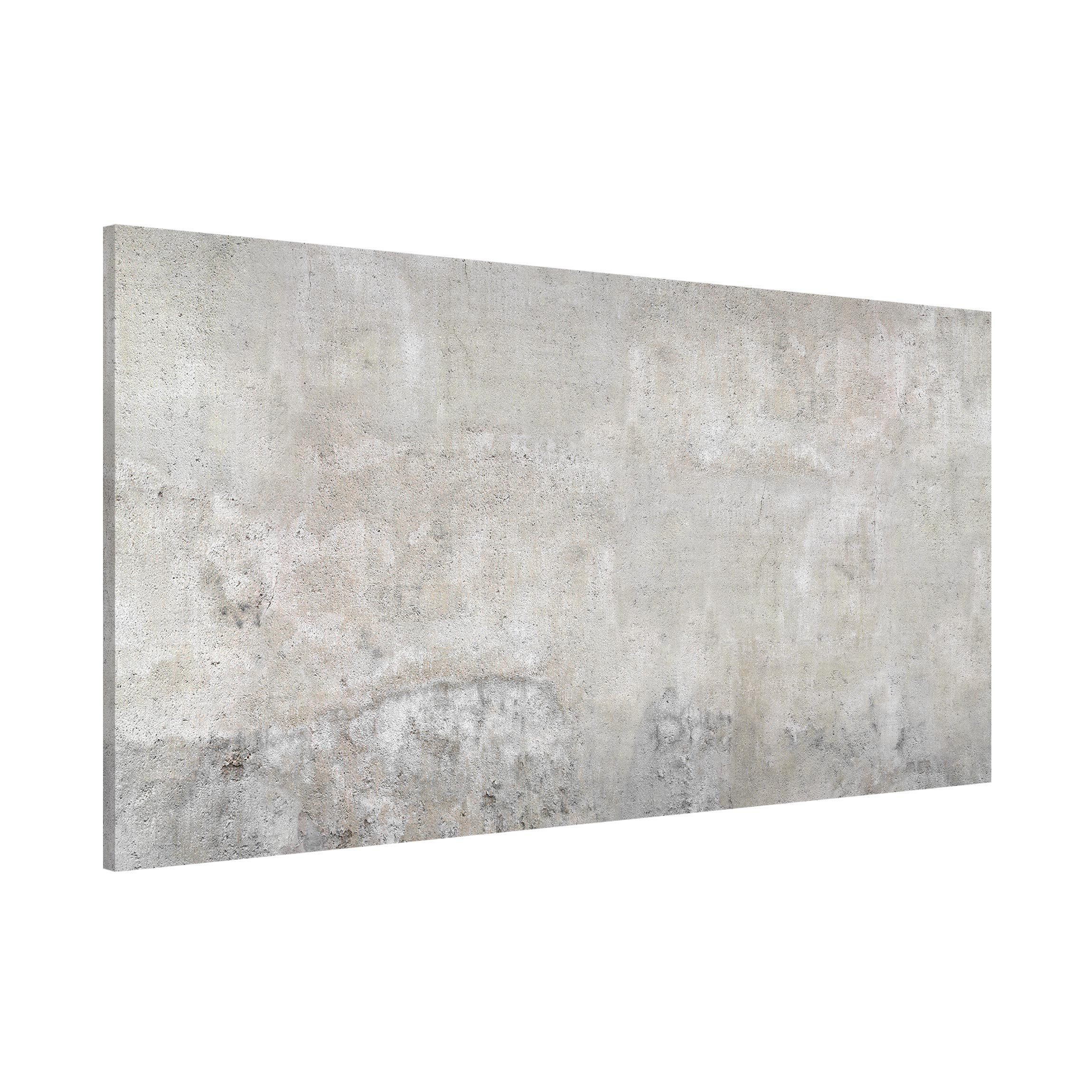 Bilderdepot24 Magnettafel Küche deko Shabby Betonoptik, (1-tlg., Magnetboard Pinnwand für die Wand - metallische Tafel für Magnete), Magnetwand groß mit Motiv Büro Memoboard magnetisch Hochformat