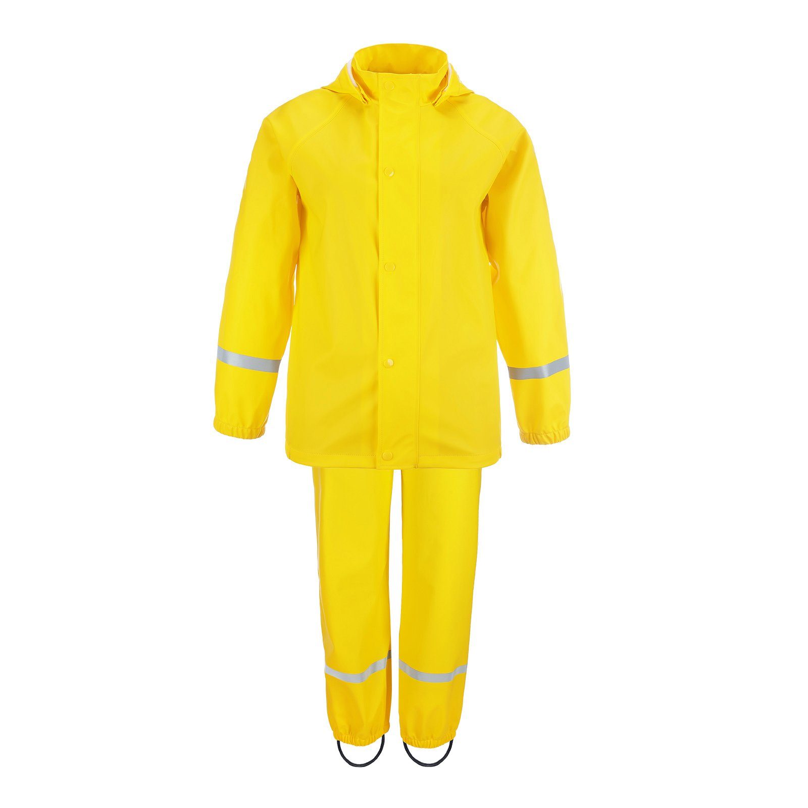 gelb PU-Gummihose - wasserdicht Regenlatzhose Mädchen Jungen Kinder (21) modAS Regenhose