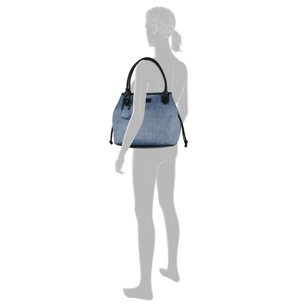 Gabor Shopper Granada Denada (Set, 2-tlg., Highlight: Mini-Me-Shopper-Anhänger für Lippenbalsam & Tücher), Damen Umhängetasche, Schultertasche mit Mini-Me Anhänger