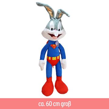 BEMIRO Tierkuscheltier Bugs Bunny Kuscheltier Superman Kostüm - ca. 60 cm