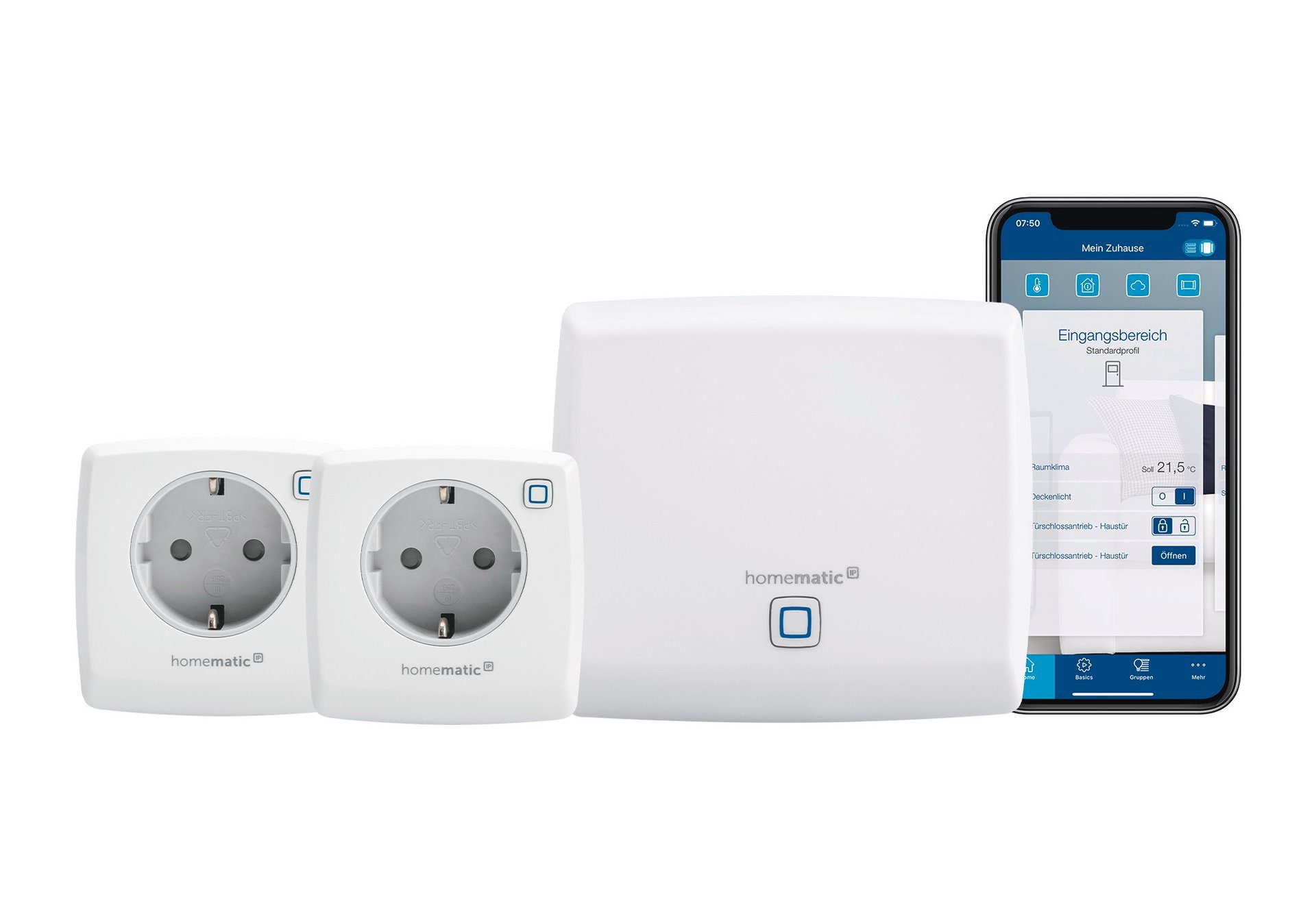 Homematic IP Bundle Access Point + 2x Schaltsteckdosen Smart-Home-Zubehör