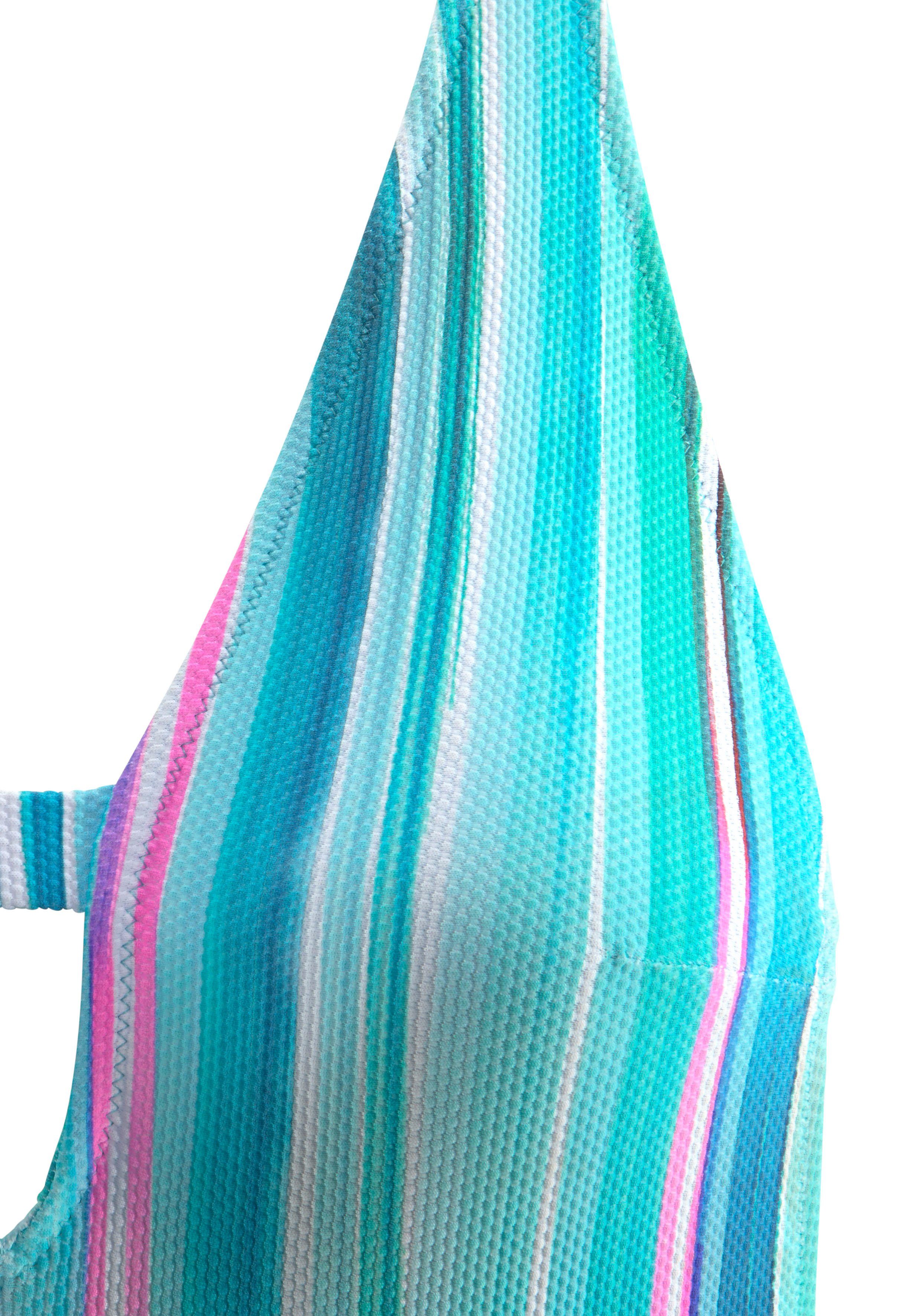 Wäsche/Bademode Badeanzüge Venice Beach Badeanzug, mit vertikalen Streifen und Strukturware