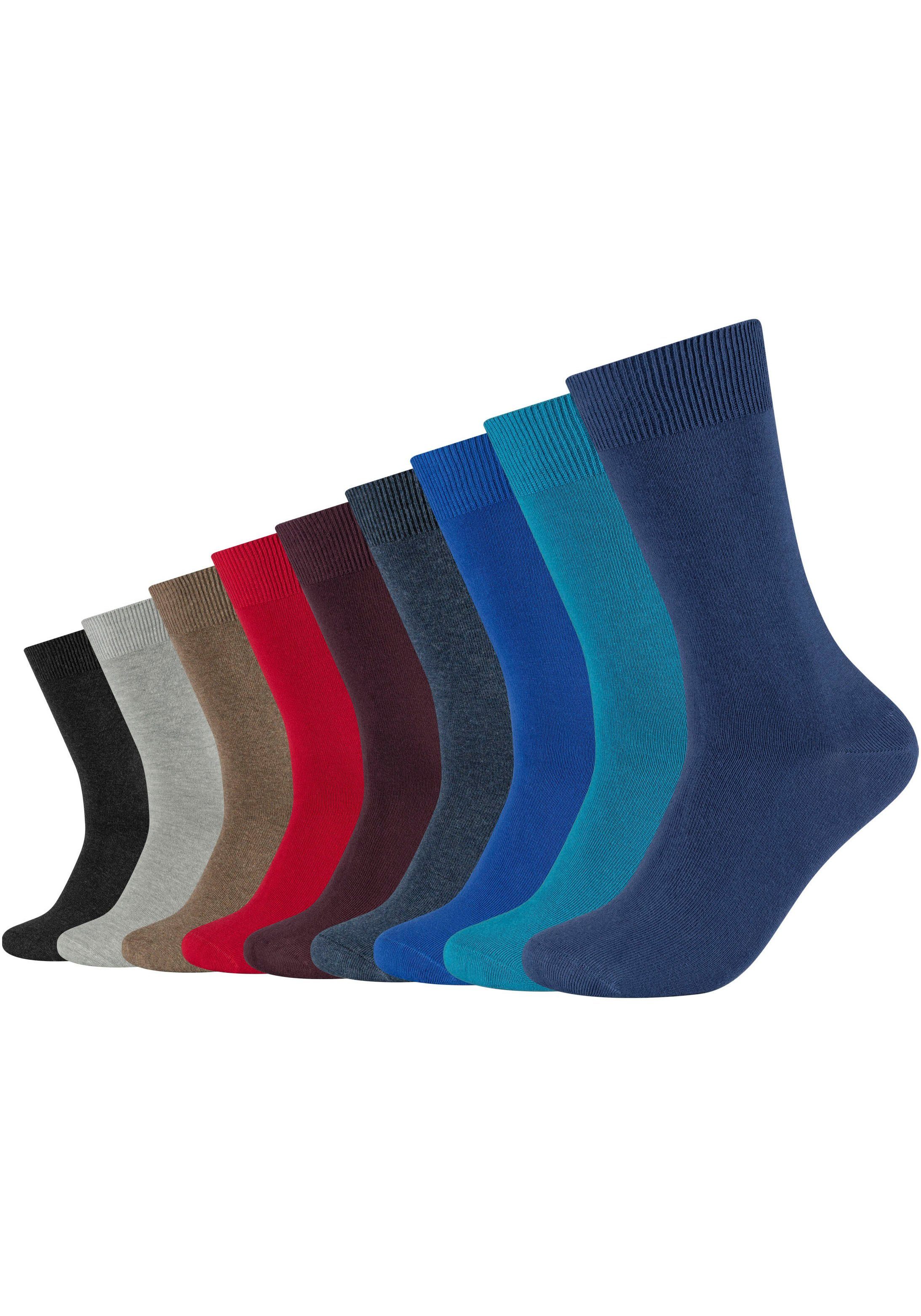 Camano Socken (Packung, 9er-Pack) mit verstärktem Fersen- und Zehenbereich