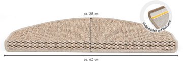 Stufenmatte Skagen, Andiamo, halbrund, Höhe: 5 mm, meliert, selbstklebend, strapazierfähig, 15 Stück in einem Set