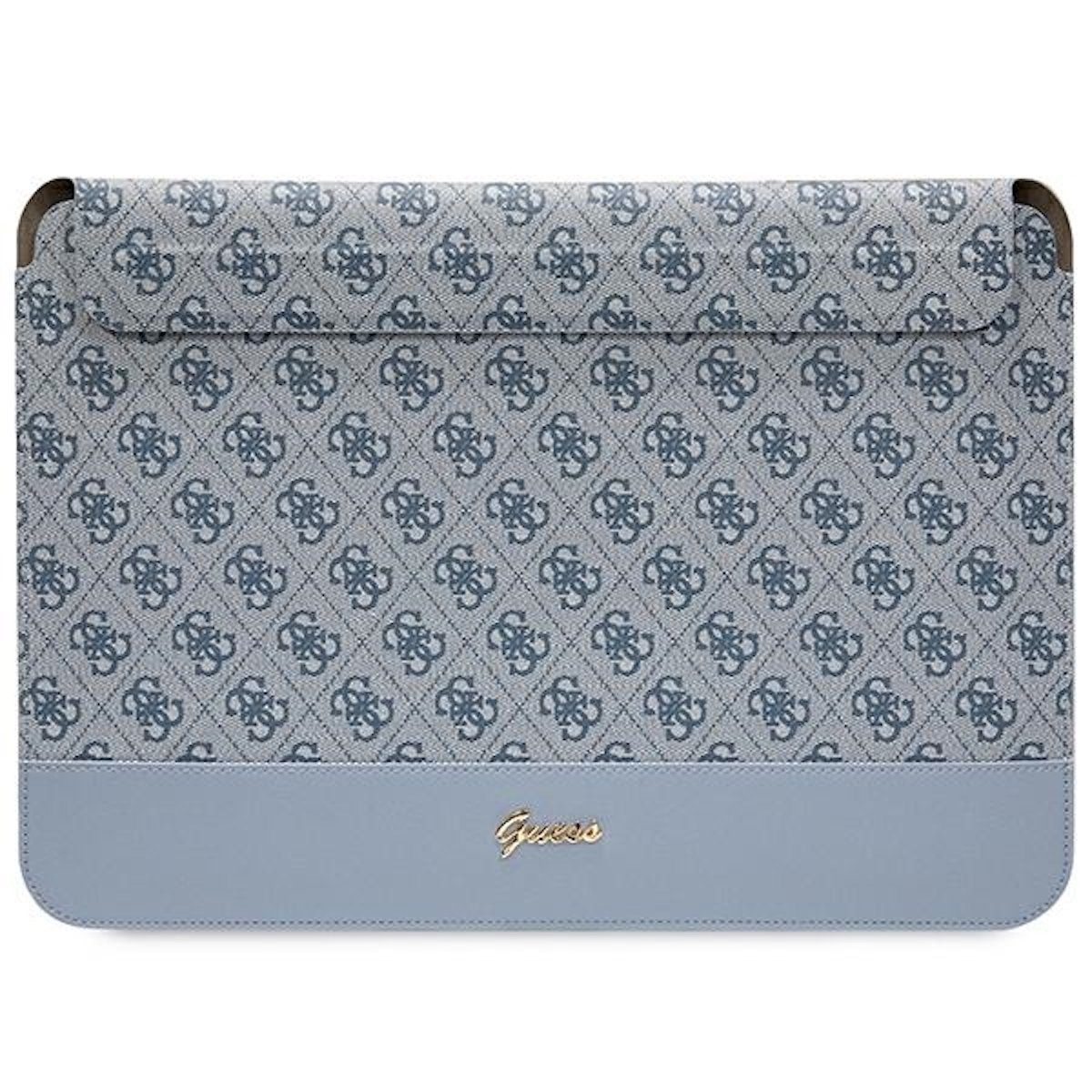 Guess Laptop-Hülle Guess Universell bis 14" Notebook Tasche 4G Stripe Metall Logo Blau