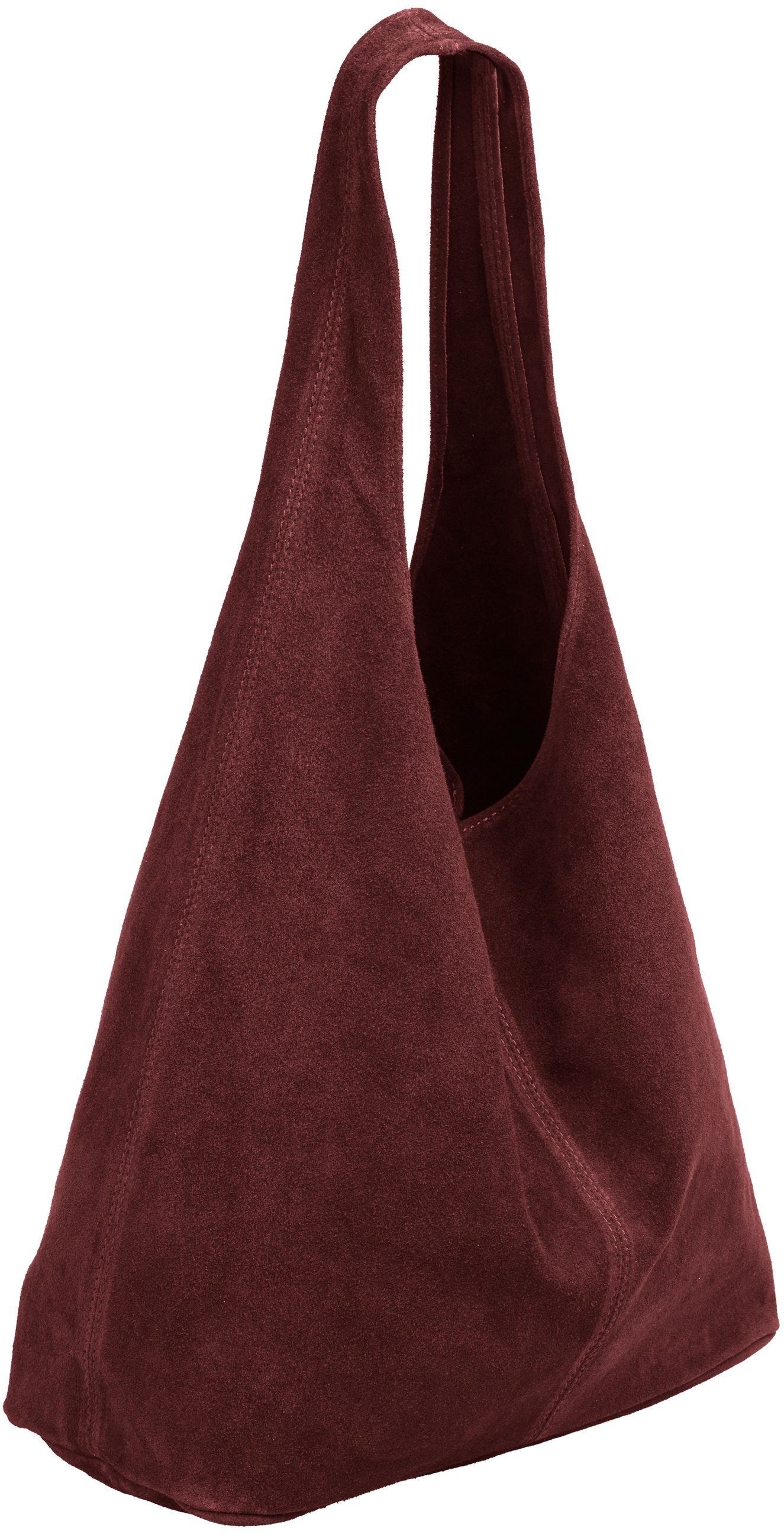 Caspar Schultertasche große Damen Wildleder Tasche günstig online kaufen