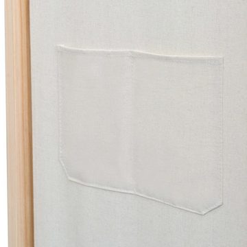 vidaXL Raumteiler Paravent Trennwand Spanische Wand 3-teiliger Raumteiler Creme 120 x 17