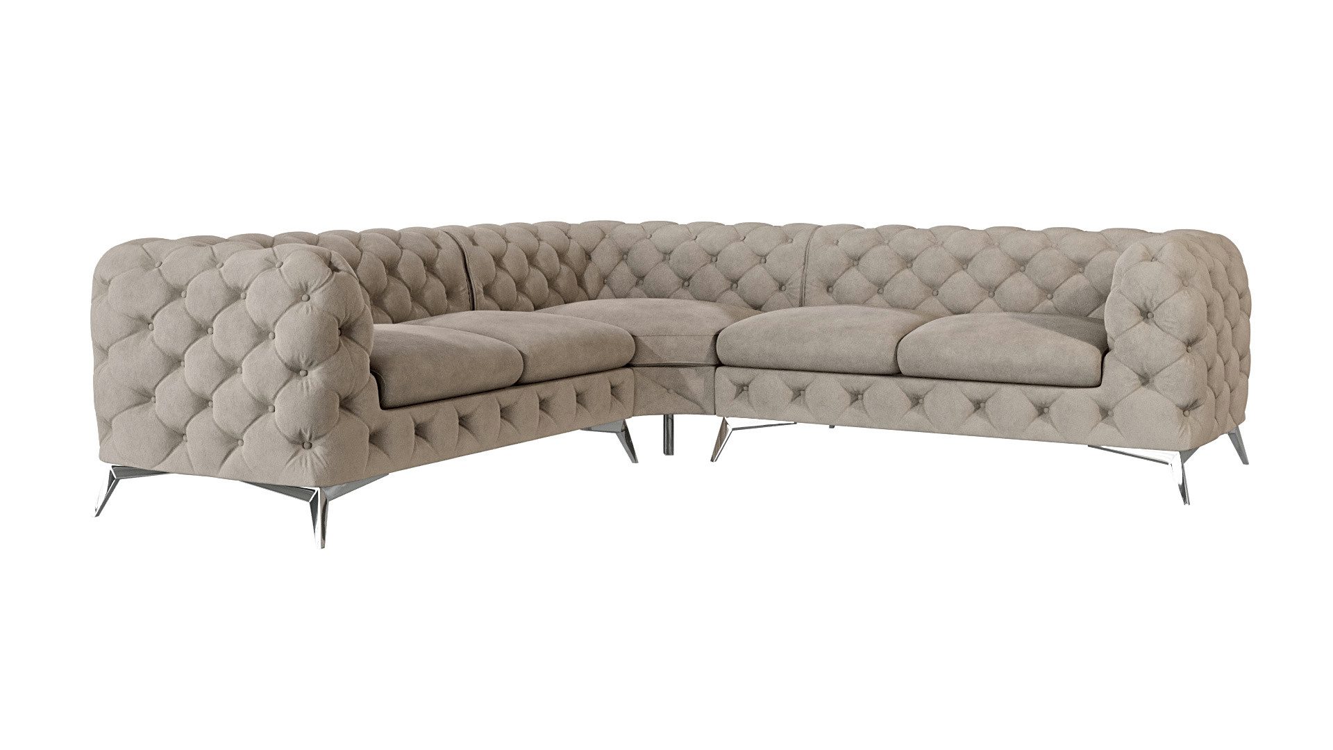 S-Style Möbel Ecksofa Kalina, Chesterfield mit günstig online kaufen