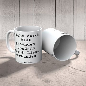 Mr. & Mrs. Panda Tasse Adoptivbruder Liebe - Weiß - Geschenk, Tasse, Geschenk Tasse, Kaffeet, Keramik, Langlebige Designs