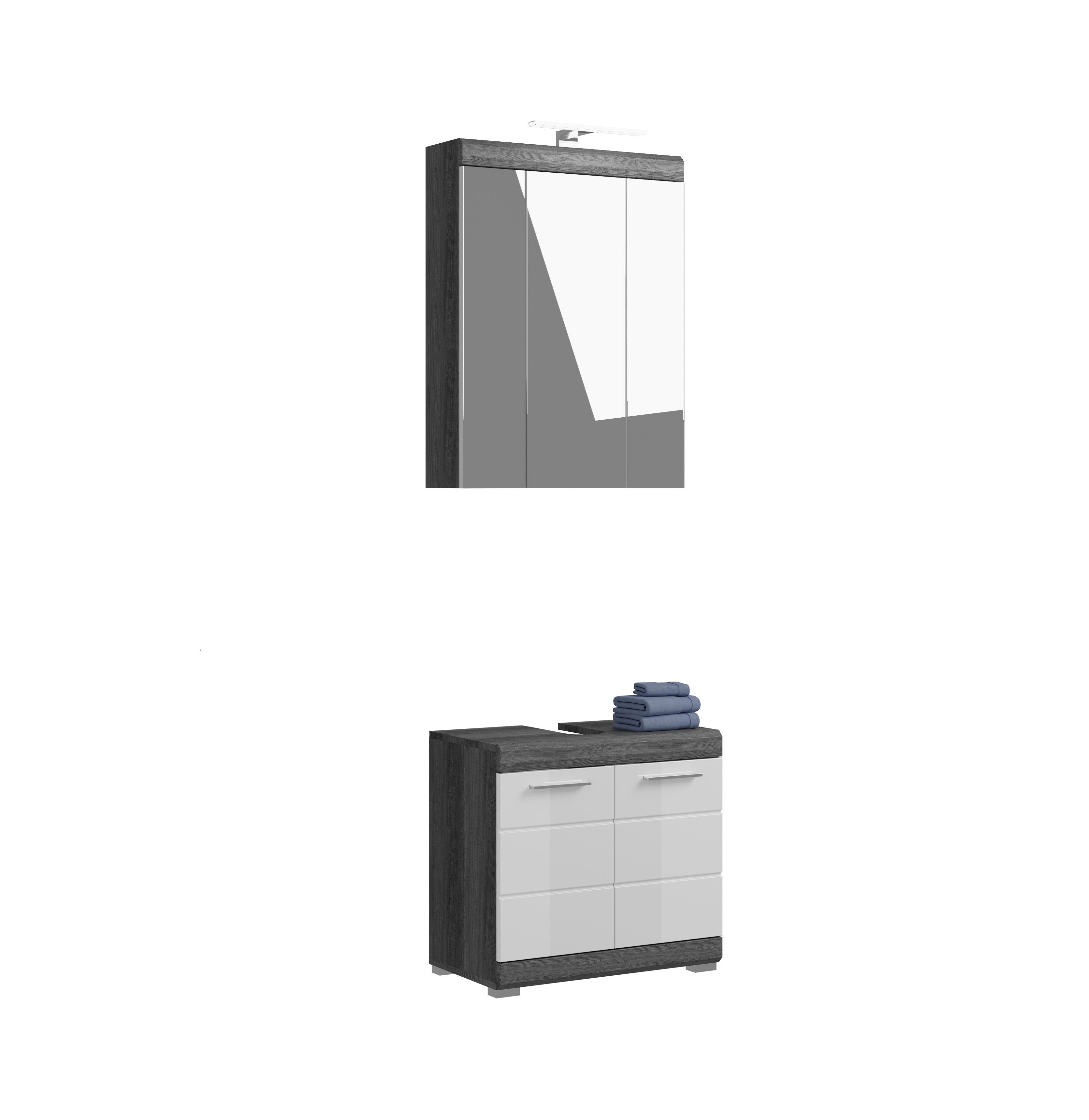furnling Badmöbel-Set Scott, (2-St., aus Spiegelschrank günstig online kaufen