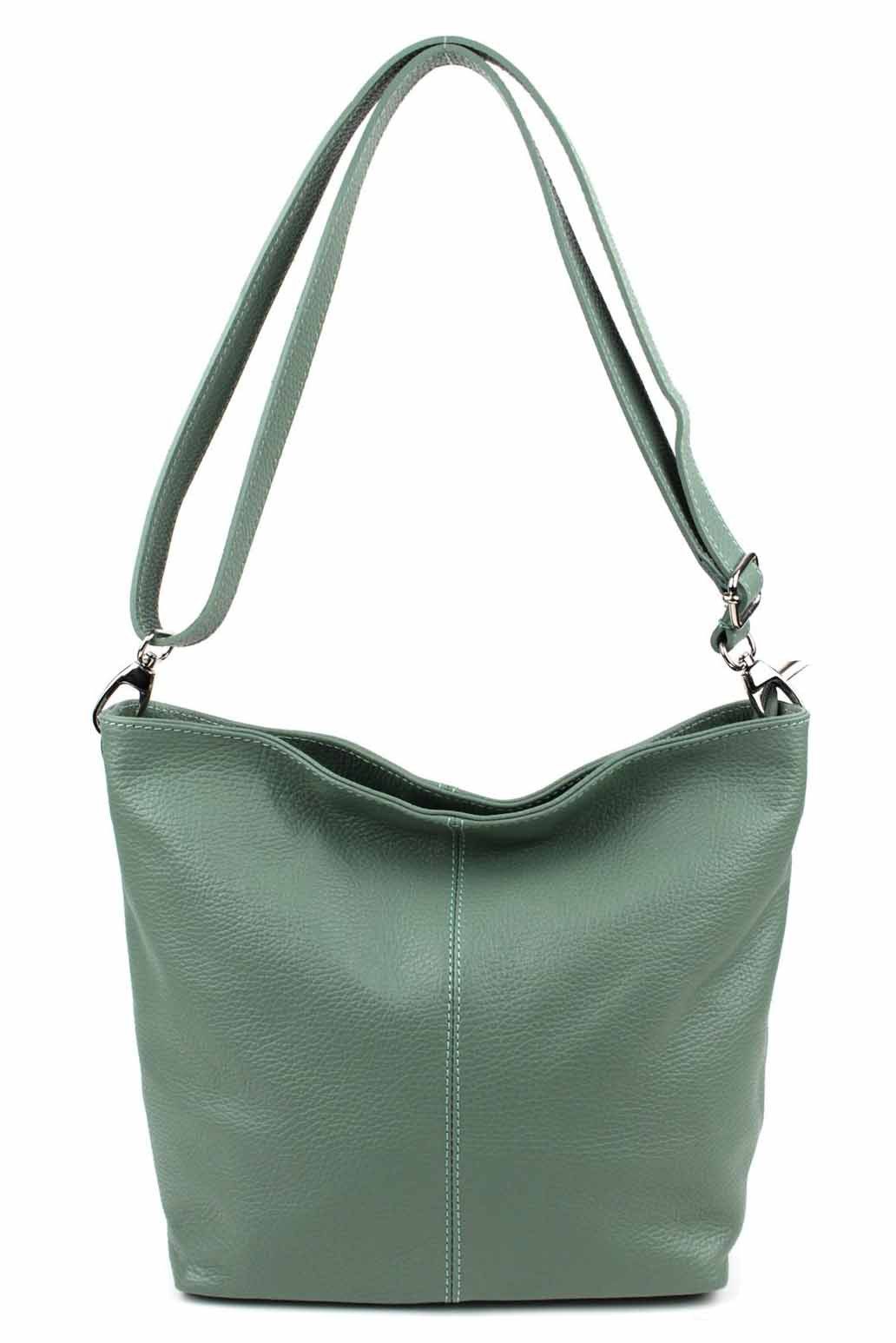 ITALYSHOP24 Schultertasche MADE IN ITALY Damen günstig online kaufen