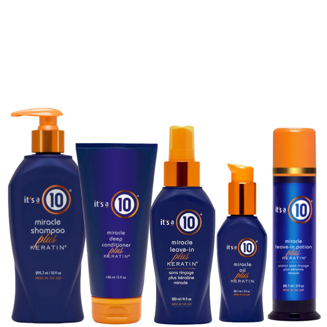 It's A 10 Haircare Haarpflege-Set Plus Keratin Miracle Hair Routine, 5-tlg.
