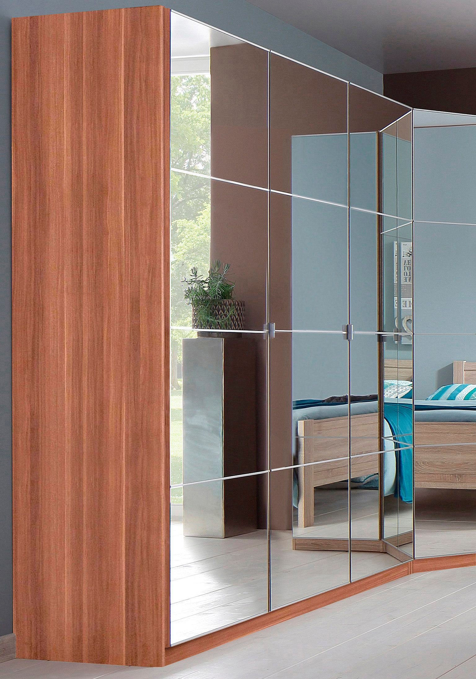 priess Kleiderschrank "Malaga", mit Spiegelfront günstig online kaufen