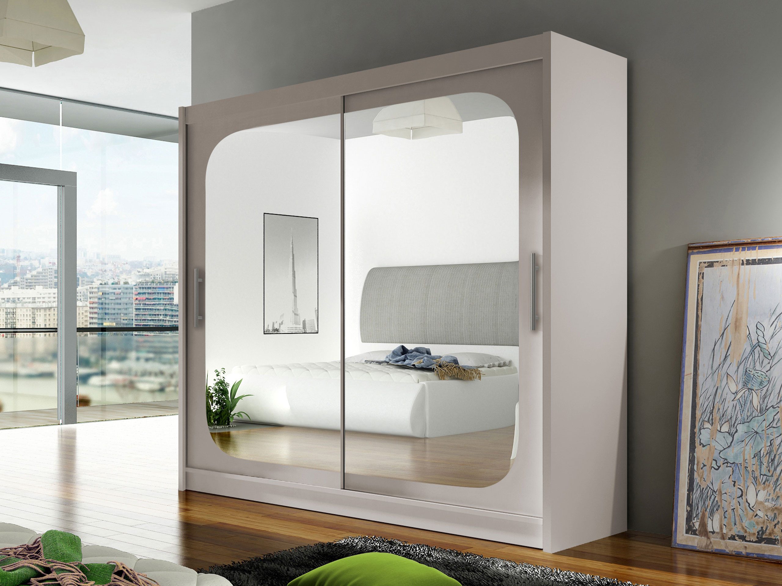 MIRJAN24 Kleiderschrank London VIII (mit Schiebetüren, günstig online kaufen