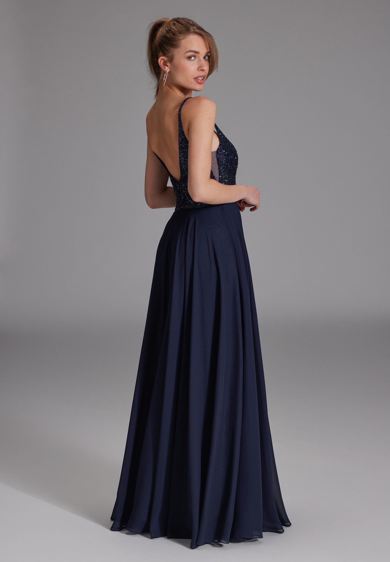 Hey Kyla Abendkleid Abendkleid aus Materialmix Taillierter Schnitt mit ausg günstig online kaufen