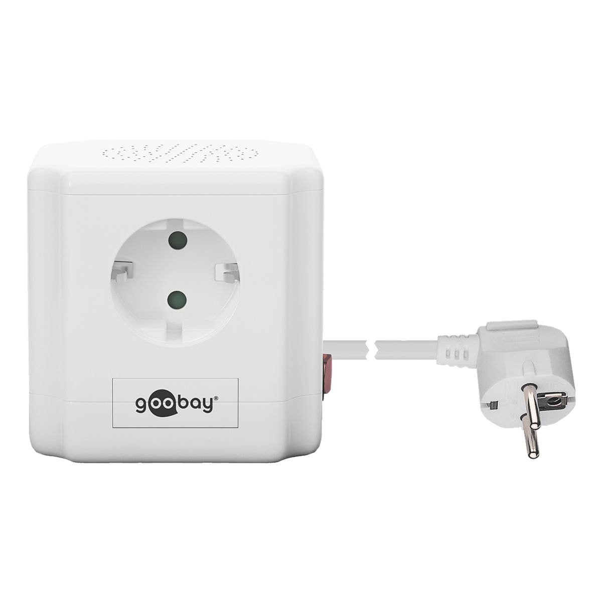 Goobay (erhöhter 4-fach 4-fach 2 USB-Ladebuchsen mit Steckdosenleiste Berührungsschutz),