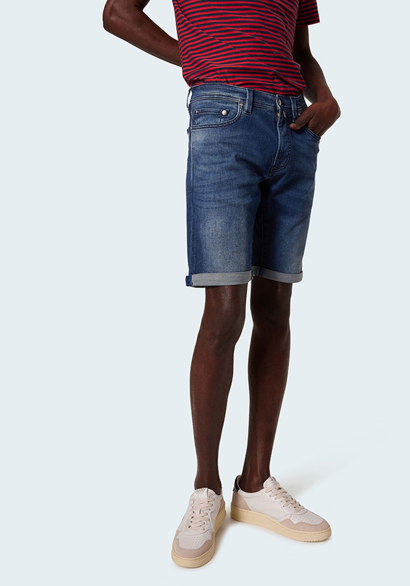 Pierre Cardin Jeansshorts Lyon Bermuda super elastisch und bequem