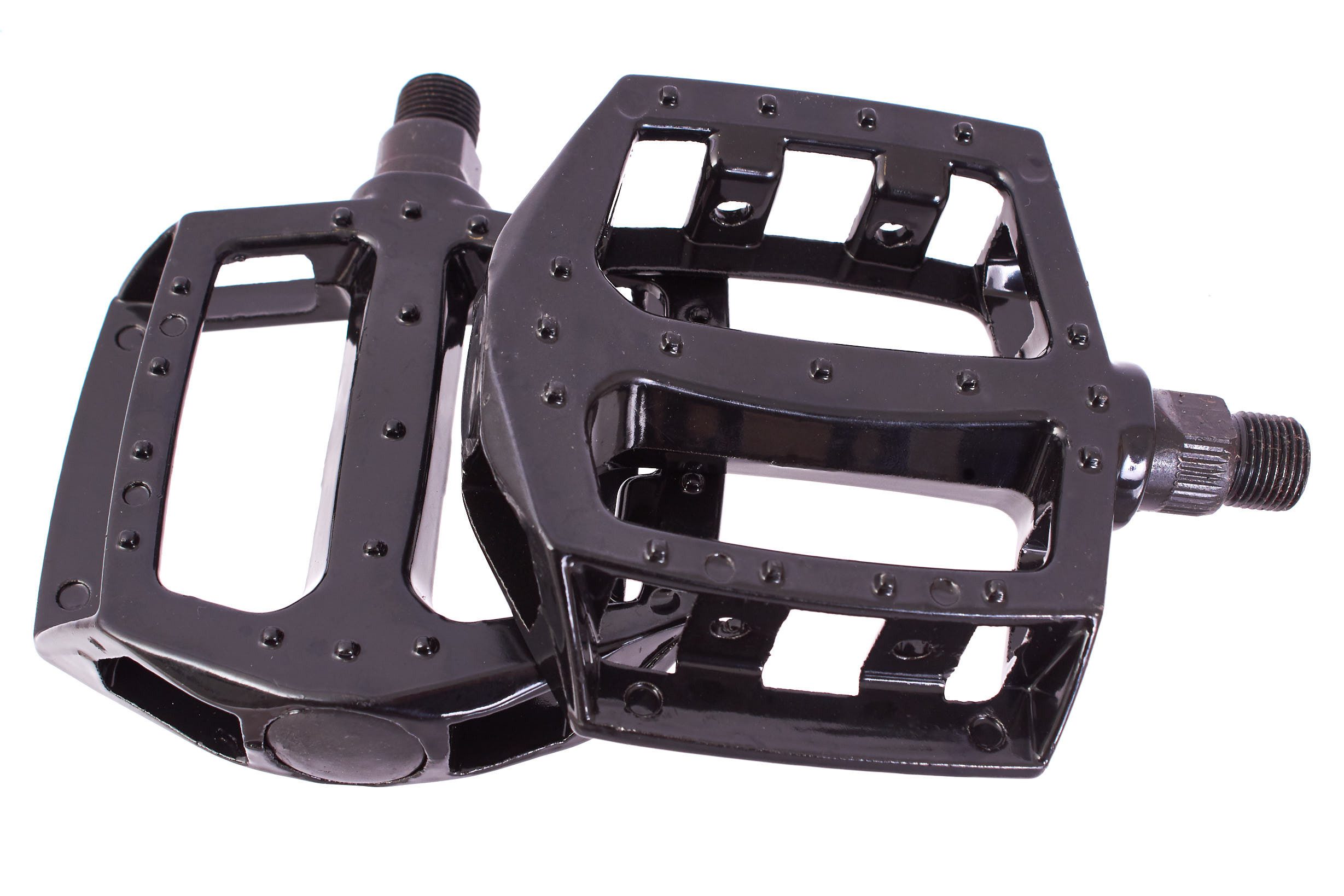 KHEbikes Fahrradpedale KHE PROOF BMX Pedale 9/16" Alu schwarz 392 g (1 Paar, für 3-teilige Kurbeln)