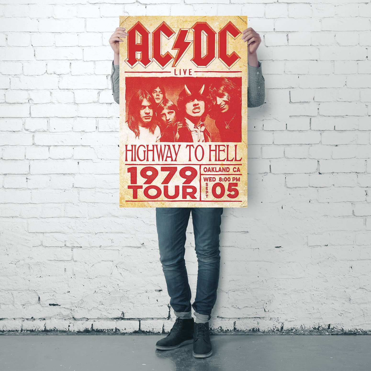 PYRAMID Poster AC/DC Poster Live Highway To Hell Tour 1979 61 x 91,5 cm – Bild 4 von 5
