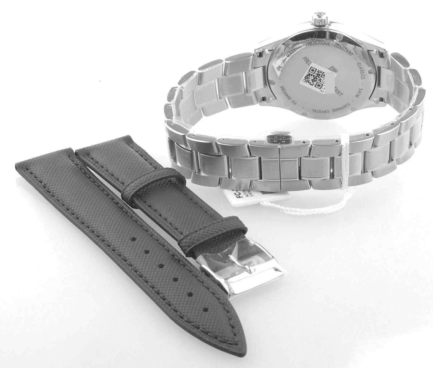 BRUNO SÖHNLE - FC-304ST5B6B Day Textil Date Saphirglas Lederband, Made Uhr Automatikuhr Herren 40mm, Swiss zusätzliches Automatik