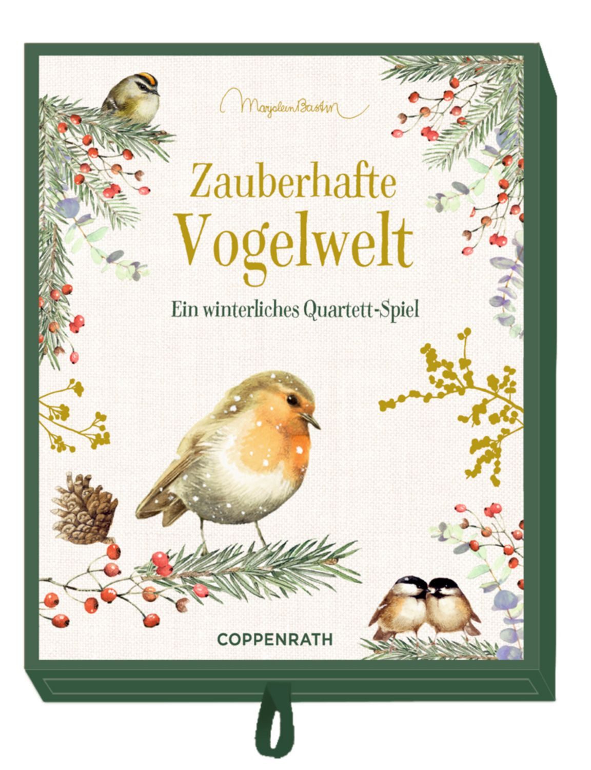 Schachtelsp.: Zauberh. Vogelwelt - winterl.Quartett (Bastin) / diverse