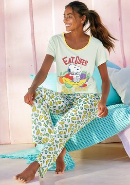 PEANUTS Pyjama (2 tlg., 1 Stück) mit Snoopy-Print